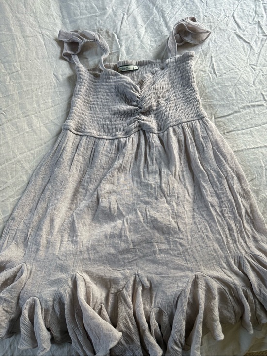 2Bella Dresses & Skirts - Light Mauve Smocked Ruffle Hem Sundress